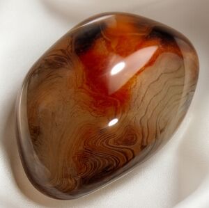 Natural Polished Agate Stone Unique Pattern 2.5x1.5” – Home Office Décor #3